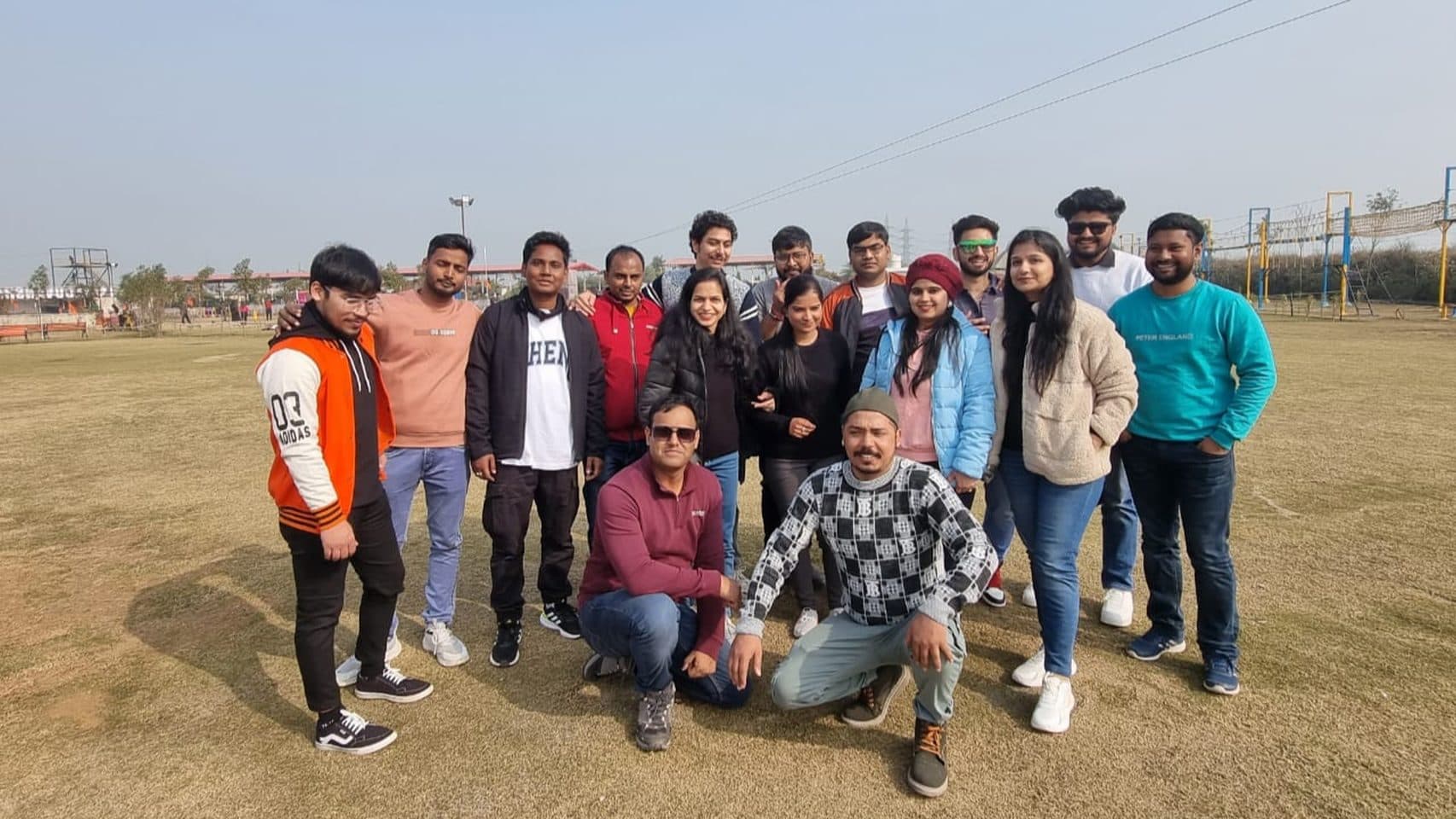 The Insights Curry team at the playground